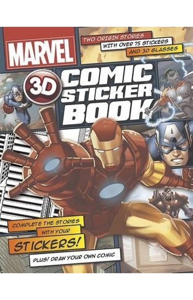 Marvel 3D Comic Sticker Book